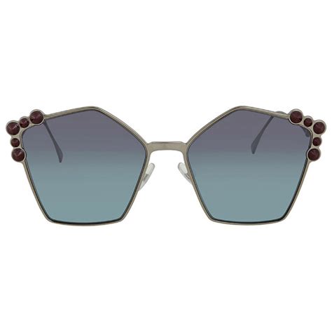 Fendi Pentagon Blue and Light Aqua Gr